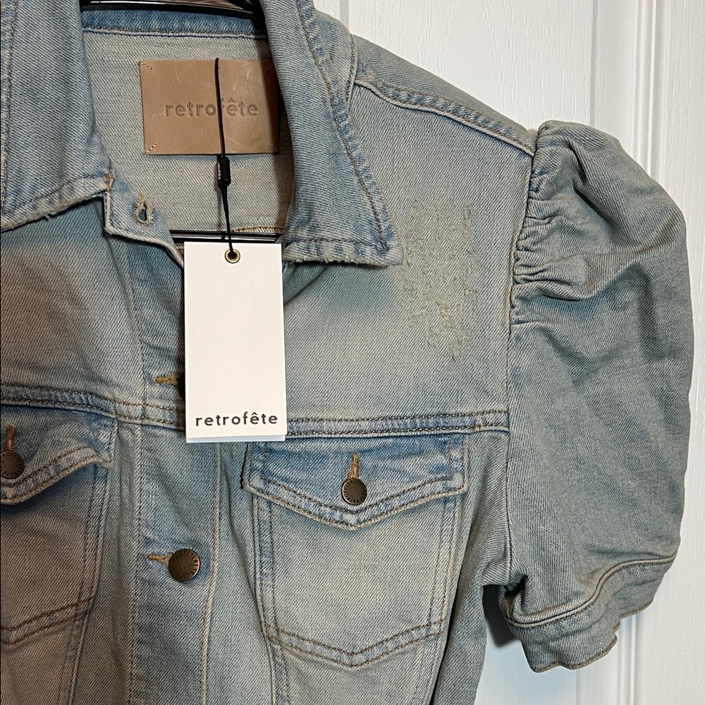 Retrofete Lema Denim Dress - Size Large - Picture 6 of 7